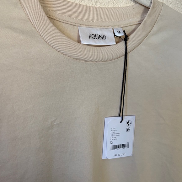 NWT Free People x FOUND Garden Bloom Embroidered Long Sleeve Tee in cream - Picture 3 of 7